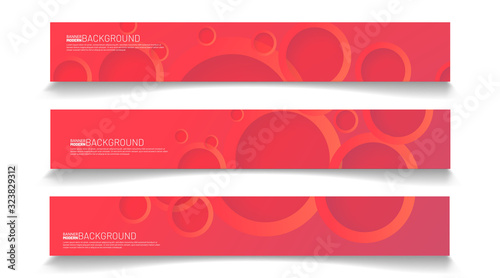 Collection of rectangular banners. Abstract vector background for your design