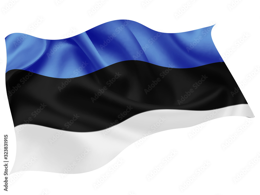 Naklejka premium エストニア 国旗 世界 アイコン