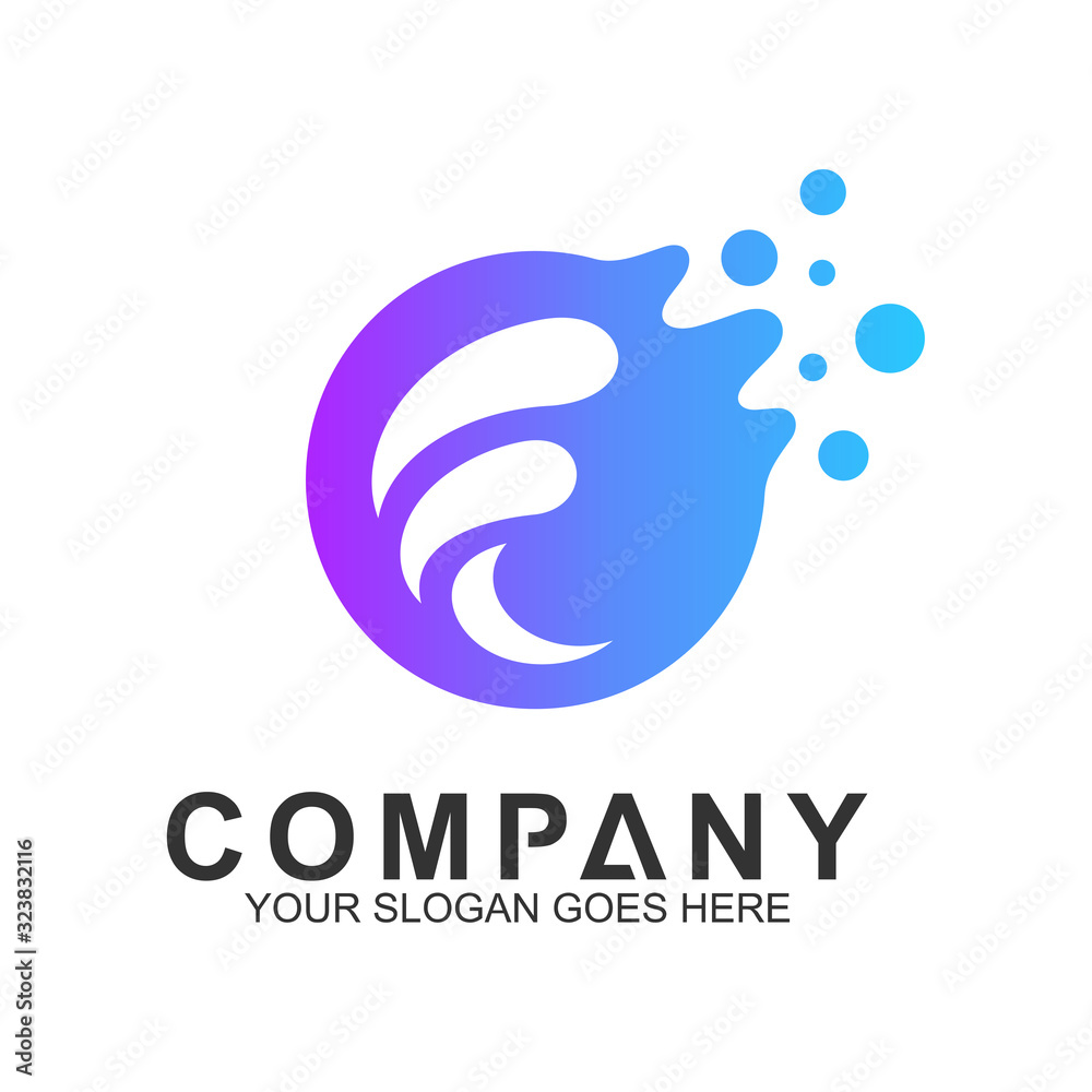 flat letter f logo design in circle shape flat letter f logo design in circle shape