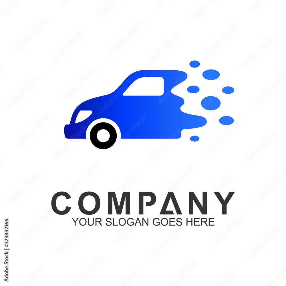 simple flat car logo design template simple flat car logo design template