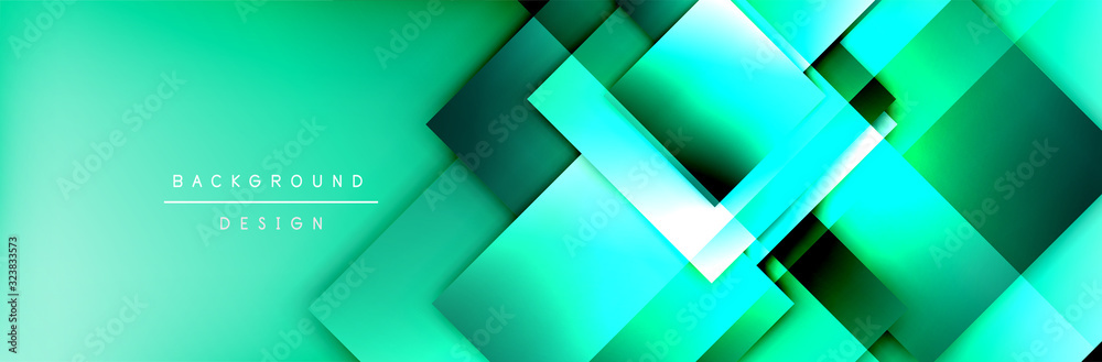 Square shapes composition geometric abstract background. 3D shadow effects and fluid gradients. Modern overlapping forms Square shapes composition geometric abstract background. 3D shadow effects and fluid gradients. Modern overlapping forms
