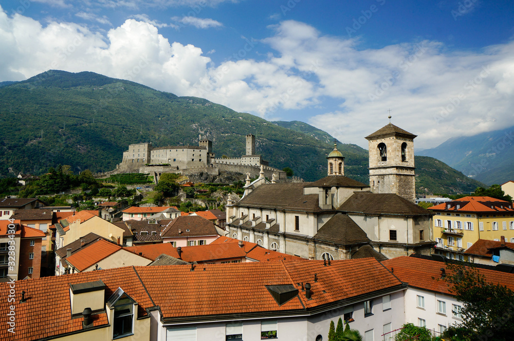 Bellinzona's Castle and Church