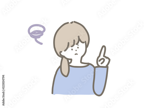 Woman explaining