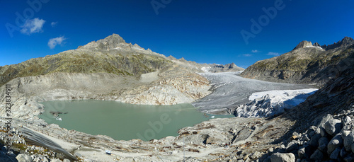 Fototapeta Naklejka Na Ścianę i Meble -  Rhône Glacier and Lake