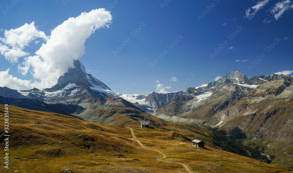 Fototapeta premium Matterhorn overcome by clouds