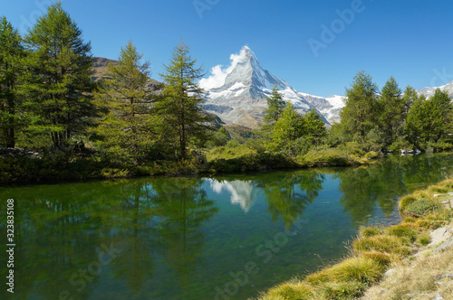 Grindjisee and Matterhorn in Zermatt
