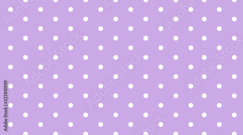 Background template with polka dots on purple wall