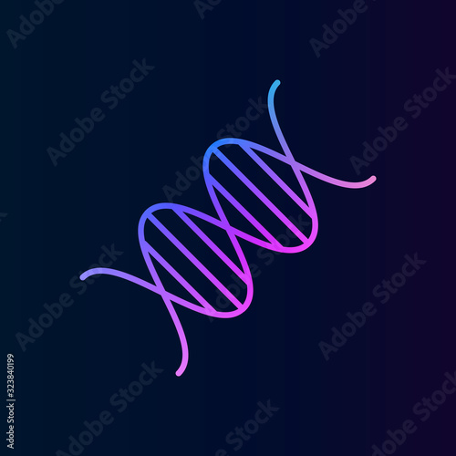 Dna nolan icon. Simple thin line, outline vector of biologyicons for ui and ux, website or mobile application