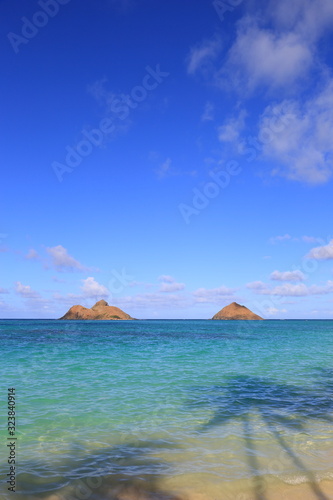 View of Lanikai Beach Hawaii