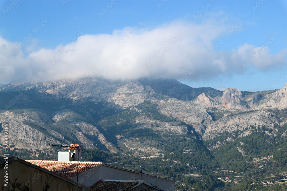 View to the mountains around Guadalest, Spain View to the mountains around Guadalest, Spain