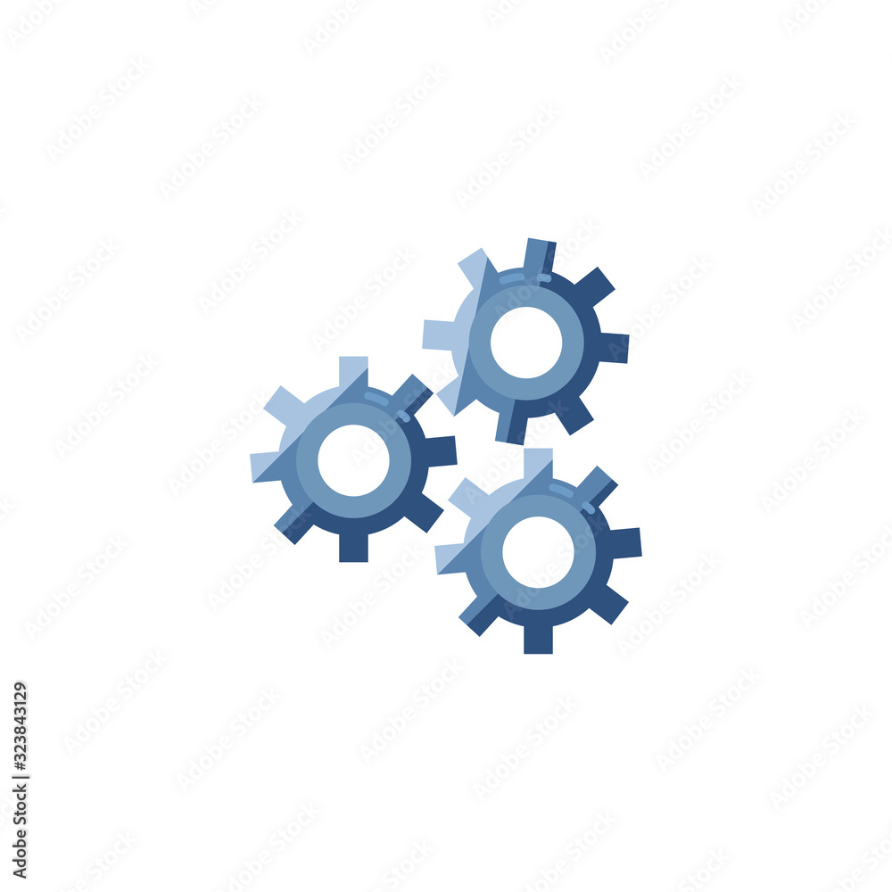 Isolated metal gear s fill style icon vector design Isolated metal gear s fill style icon vector design