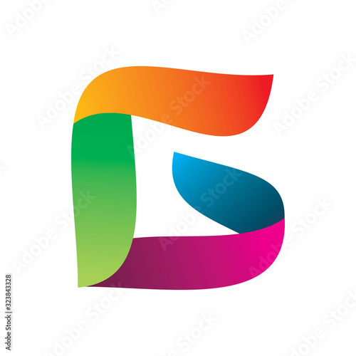 creative color group letter g logo design