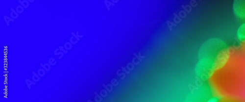 Abstract blurred background in blue with green. Textured background with a pattern. Left blank space for text.