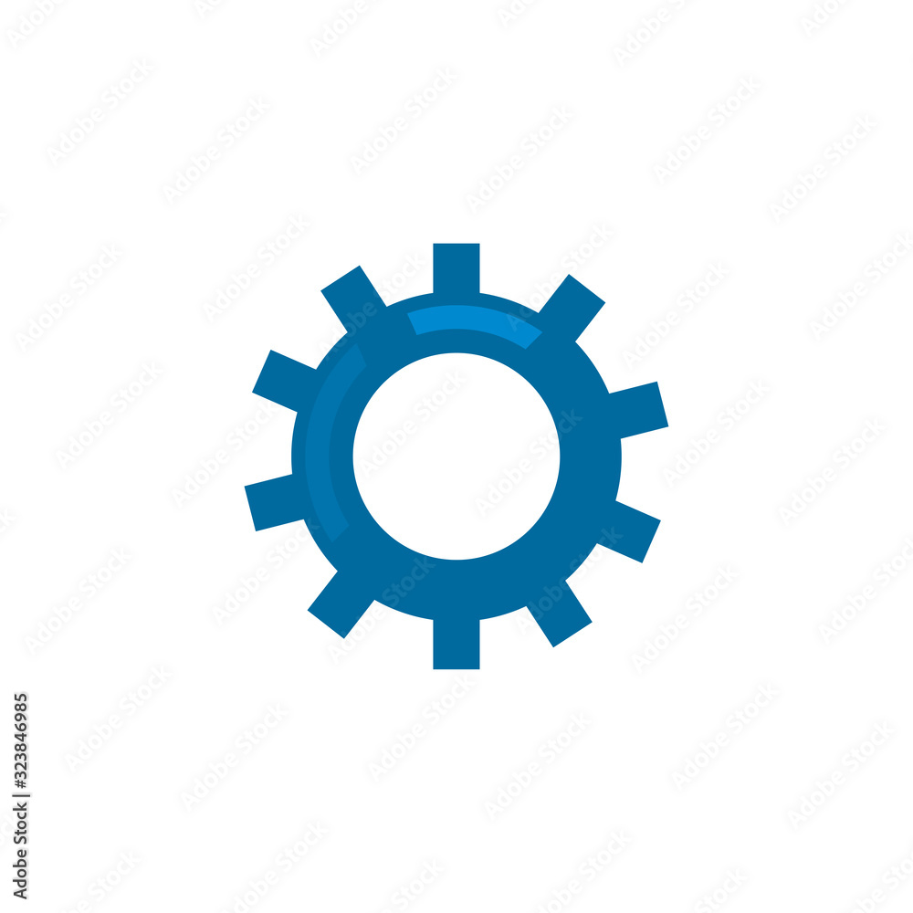 Isolated metal gear fill style icon vector design Isolated metal gear fill style icon vector design