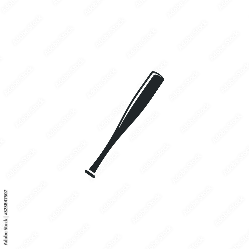baseball bat icon template color editable. baseball bat symbol vector
