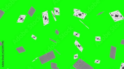 trump card loop green background animation photo