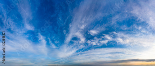 Fantastic clouds at sunrise