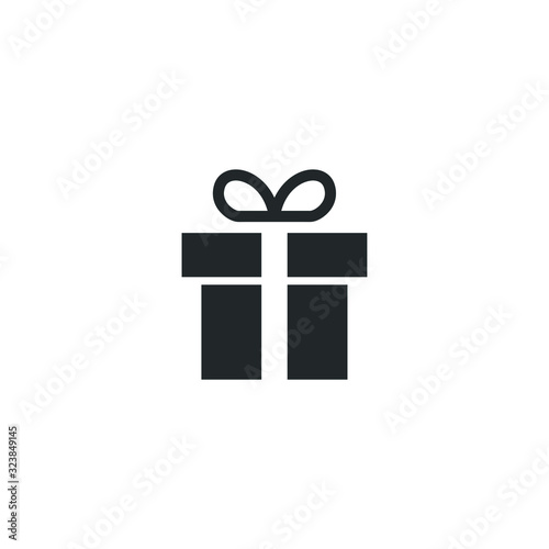 Gift icon template color editable. Special discount bonus gift symbol vector sign isolated on white background illustration for graphic and web design.