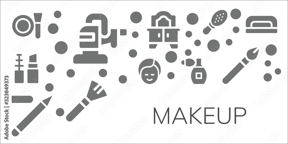 Obraz premium makeup icon set