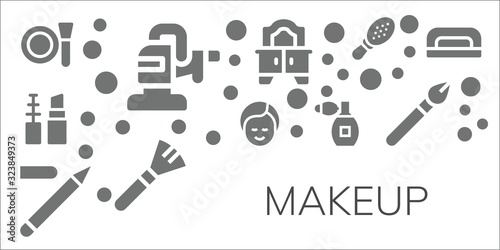 makeup icon set