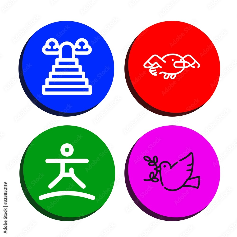 flying icon set flying icon set