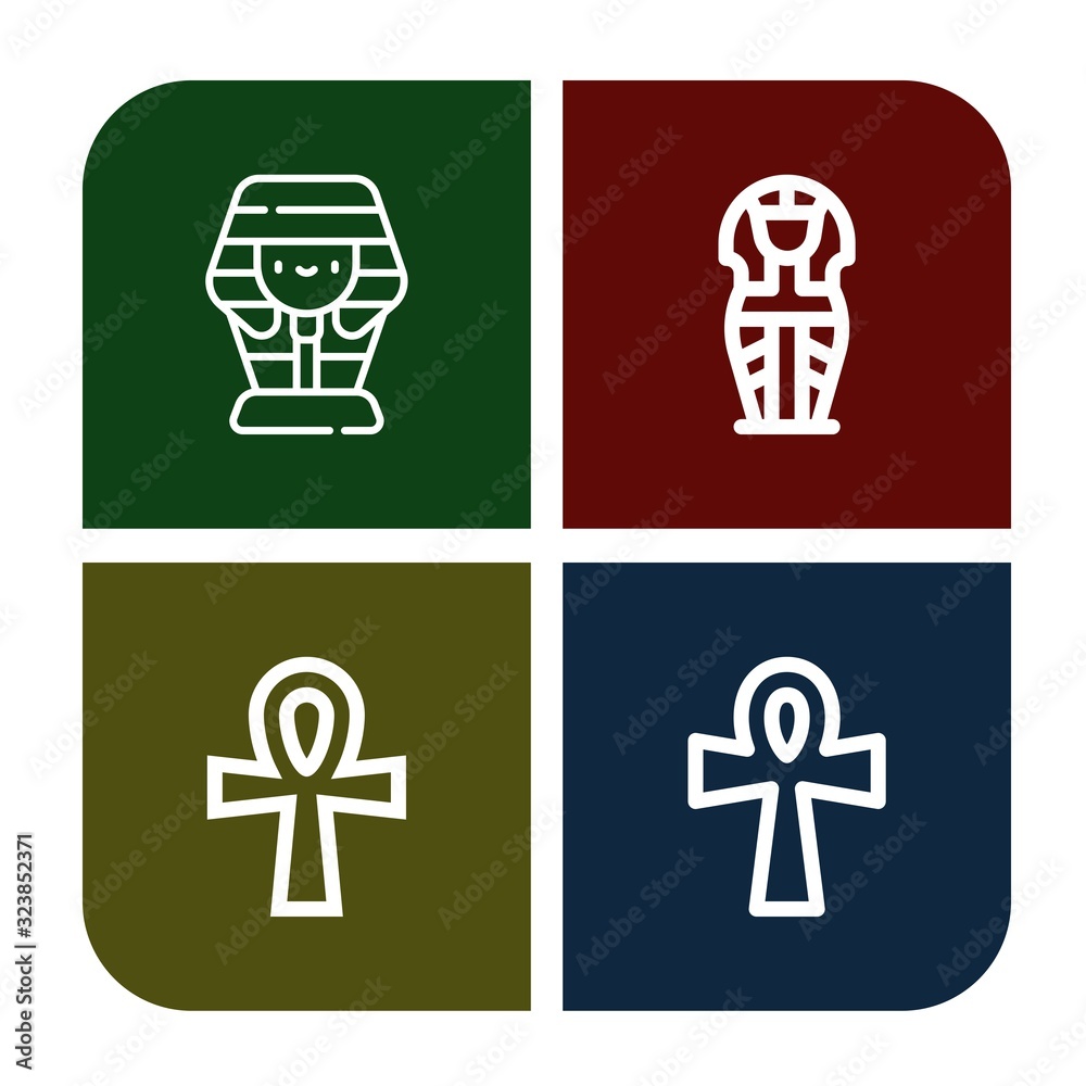 hieroglyph simple icons set hieroglyph simple icons set