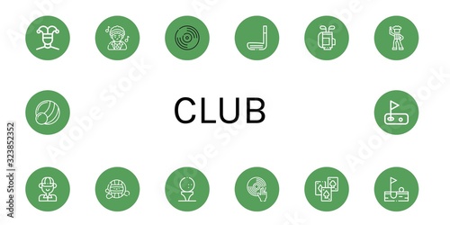 club icon set