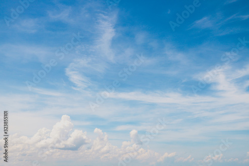 Fototapeta Naklejka Na Ścianę i Meble -  blue sky with white clouds nature for texture background.