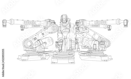A industral robots manipulators