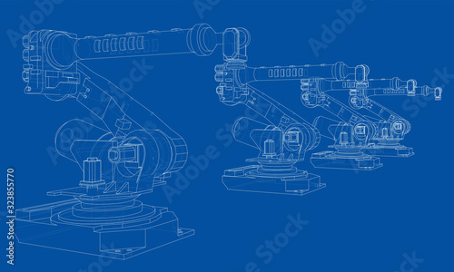 A industral robots manipulators