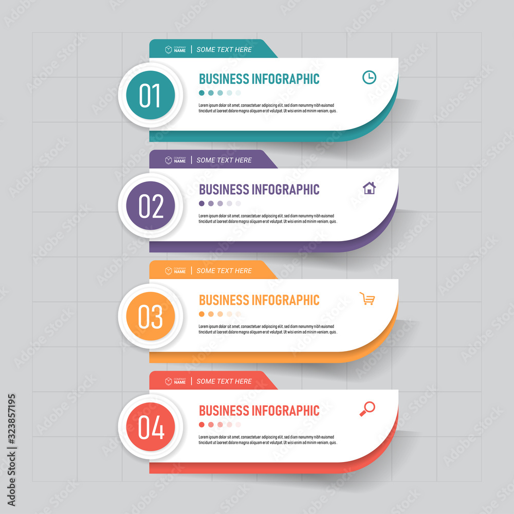 Infographic business banner template design. Infographic business banner template design.