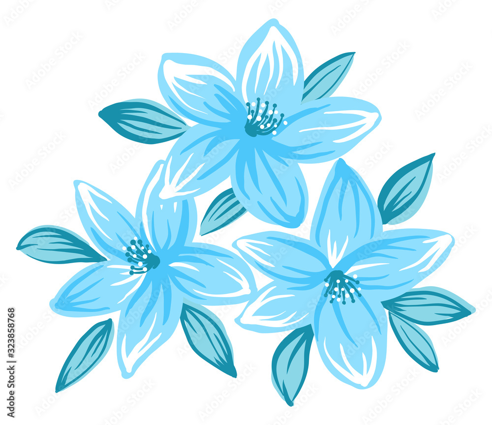 Fototapeta premium Decorative floral ornament