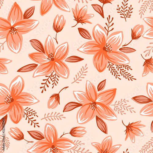 Decorative floral background