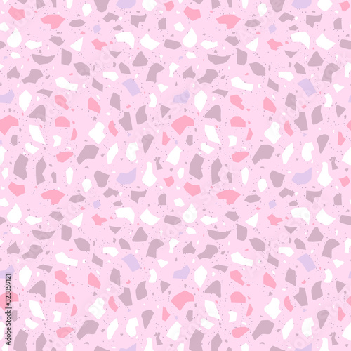 Decorative terrazzo pattern