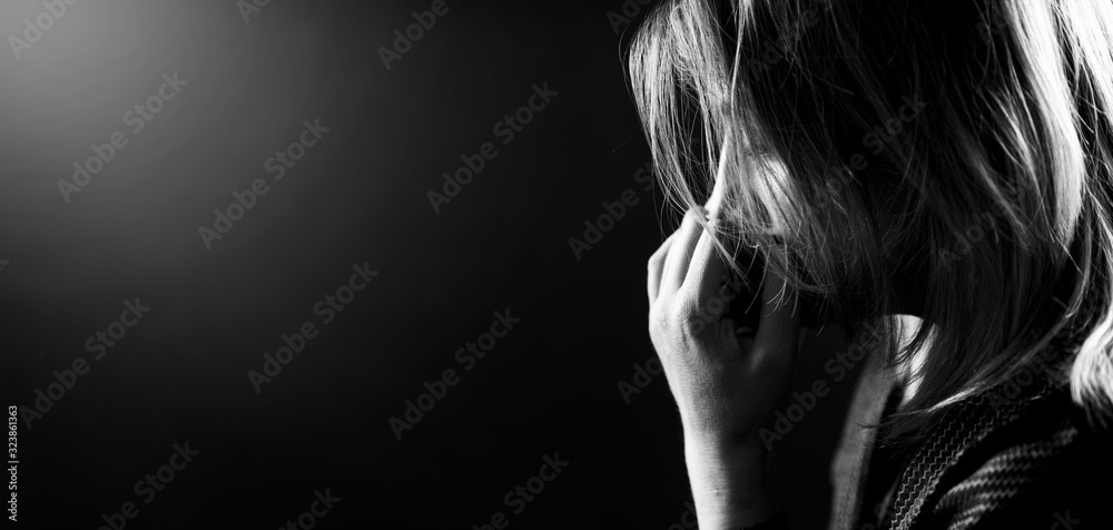 Anxiety Mental Disorder – Portrait of a Troubled Woman. Anxiety Mental Disorder – Portrait of a Troubled Woman.