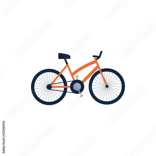 Isolated bike flat style icon vector design