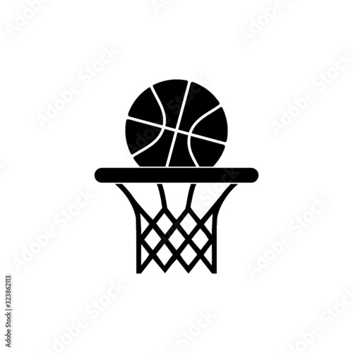 Basketball icon isolated on white background. Basketball icon simple sign