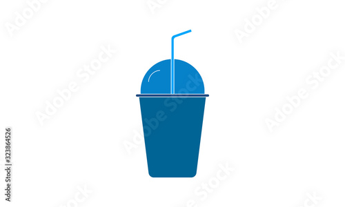 Frozen frappe icon for cold coffee and desserts