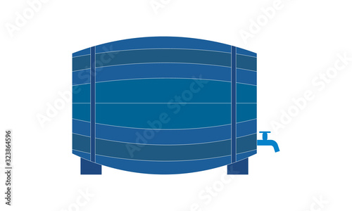 Wine barrel icon for winery and alcohol storage
