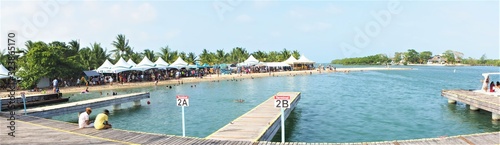 lobster festival placencia belize harbour dock