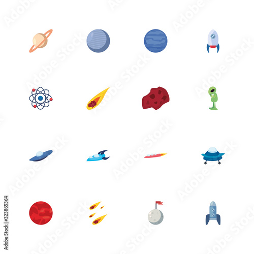 Isolated rocket fill style icon vector design