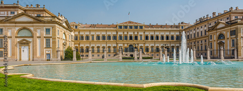 Royal Villa of Monza (Villa Reale), Milano, Italy. The Villa Reale was built between 1777 and 1780 by the imperial and royal architect Giuseppe Piermarini. photo