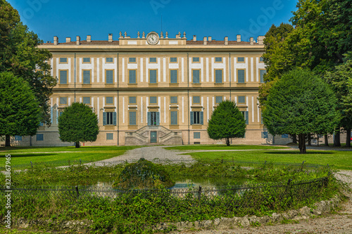 Royal Villa of Monza (Villa Reale), Milano, Italy. The Villa Reale was built between 1777 and 1780 by the imperial and royal architect Giuseppe Piermarini. © lorenza62