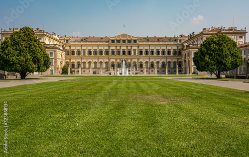 Royal Villa of Monza (Villa Reale), Milano, Italy. The Villa Reale was built between 1777 and 1780 by the imperial and royal architect Giuseppe Piermarini.
