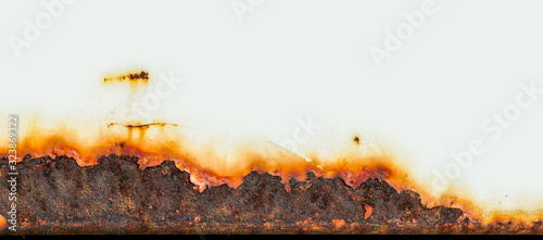 Rust of metals.Corrosive Rust on old iron.Use as illustration for presentation. photo