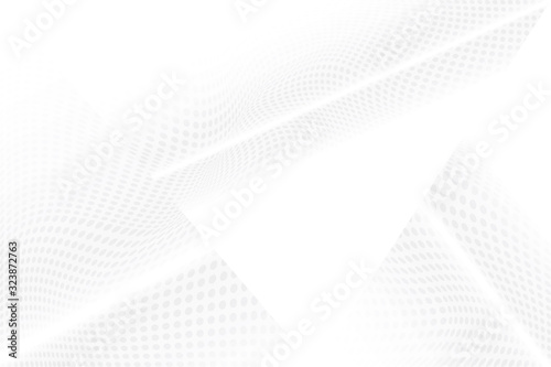 Abstract geometric white and gray color background. Vector, illustration.	