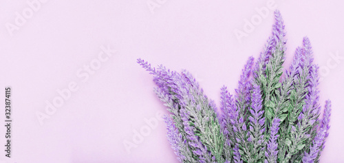 Cute arrangement of lavender flowers