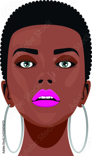 Mujer africana guapa