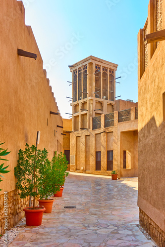 Photography Traditional arabian street Old Dubai,