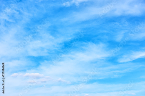 Blue sky with light clouds - smooth background